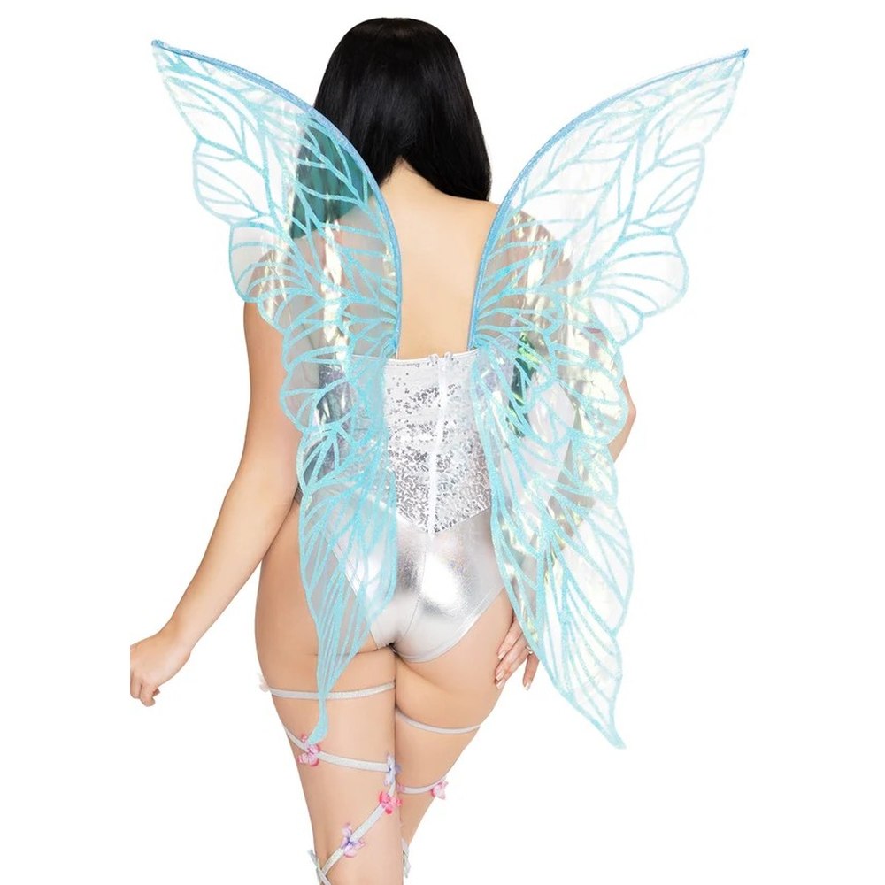 Leg Avenue - Iridescent strapless fairy Les ailes - Bleu
